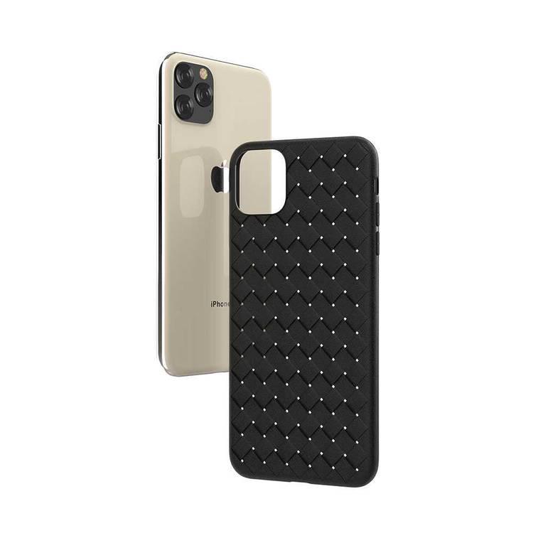 Devia Woven Pattern Design Soft Case Compatible with iPhone 11 Pro 5.8" - Maximum Screen Size Protection, Soft Material, Double Layered Design, Camera Protection - Black