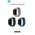 Devia Elegant Leather Loop Band for Smartwatch - Sturdy Magnetic Closure Strap - Fit & Comfortable Replacement Wrist Band Strap Compatible for Apple Watch 38/40MM - Cape Cod Blue