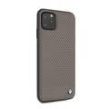 CG MOBILE, BMW Perforated Leather HardCase Compatible w/ iPhone 11 Pro Max, Premium Leather, Anti-Scratch, Camera Protection, Easy Access to All Ports - Brown