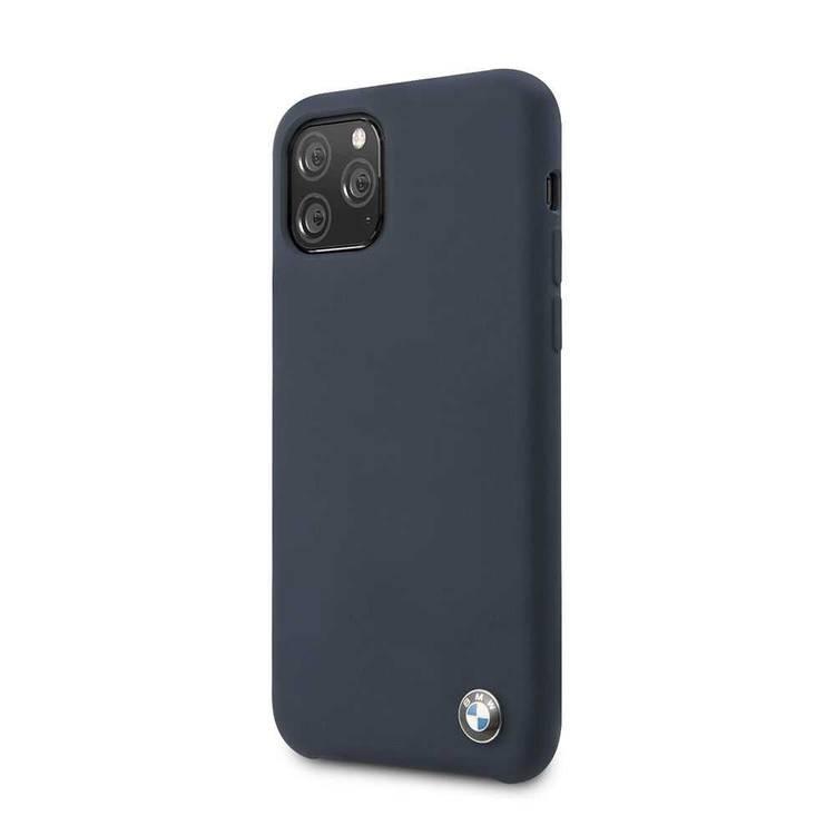 CG Mobile BMW Signature Collection Silicone Hard Case Compatible for iPhone 11 Pro (5.8") Shock & Scratch Resistant, Shock & Drop Protection Back Cover Officially Licensed - Navy