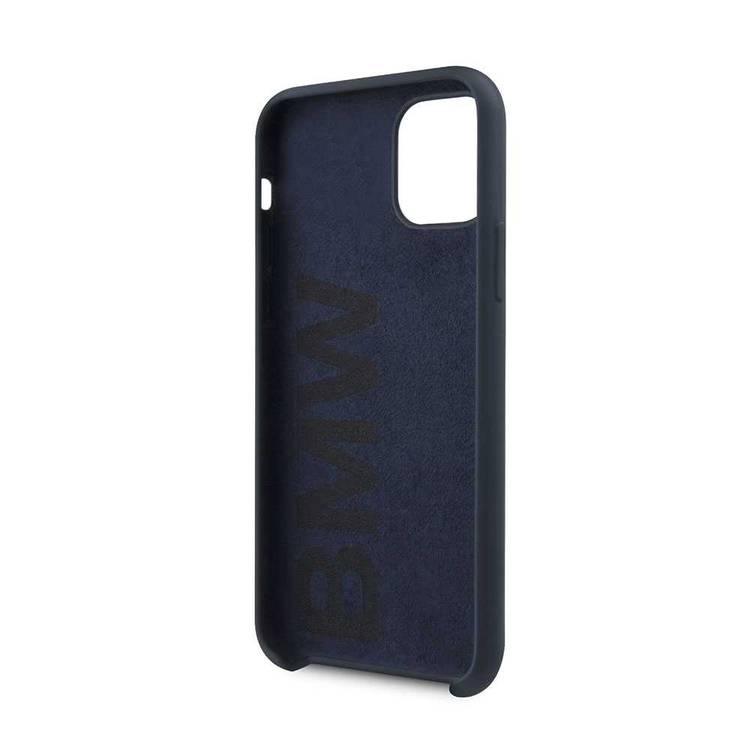 CG Mobile BMW Signature Collection Silicone Hard Case Compatible for iPhone 11 Pro (5.8") Shock & Scratch Resistant, Shock & Drop Protection Back Cover Officially Licensed - Navy