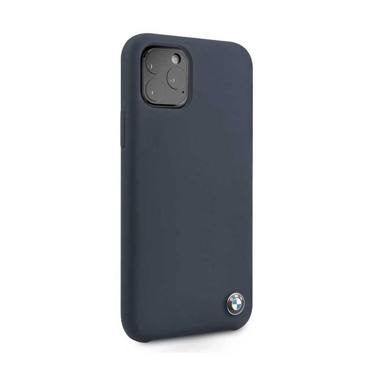 CG Mobile BMW Signature Collection Silicone Hard Case Compatible for iPhone 11 Pro (5.8") Shock & Scratch Resistant, Shock & Drop Protection Back Cover Officially Licensed - Navy