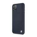 CG MOBILE BMW Signature Silicone Hard Case Compatible with iPhone 11 Pro Max, Stylish & Elegant, Durable, Premium Silicone, Flexible, Anti-Scratch - Navy