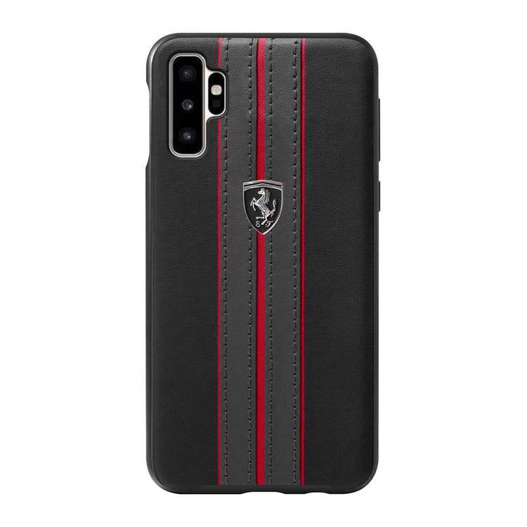 CG Mobile Ferrari Urban PU Leather for Galaxy Note 10Plus, Shock & Scratch Resistant, Easy Access to All Ports, Drop Protection, Officially Licensed - Black