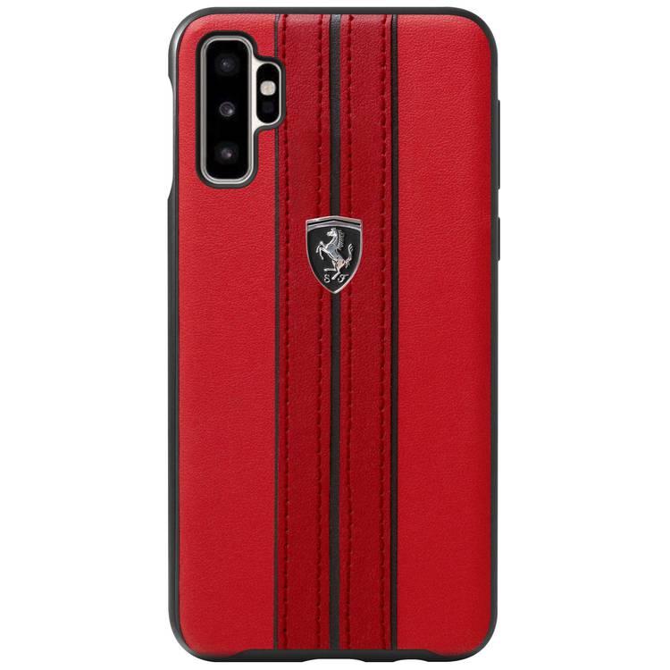 CG Mobile Ferrari Urban PU Leather لهاتف Galaxy Note 10 ، مقاوم للصدمات والخدوش ، سهل الوصول إلى جميع المنافذ ، حماية من السقوط ، مرخص رسميًا - أحمر