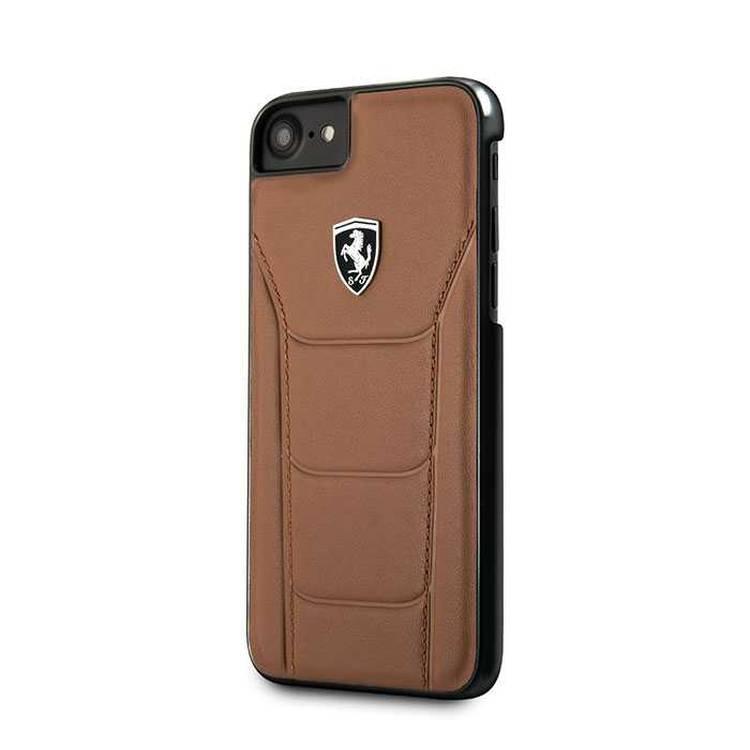 CG Mobile Ferrari 488 Collection Booktype Case Apple iPhone 7, Scratch Resistant, Drop Protection Back Cover Suitable with Wireless Charging Officially Licensed - Kamel