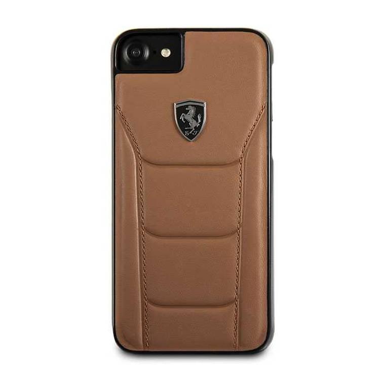 CG Mobile Ferrari 488 Collection Booktype Case Apple iPhone 7, Scratch Resistant, Drop Protection Back Cover Suitable with Wireless Charging Officially Licensed - Kamel
