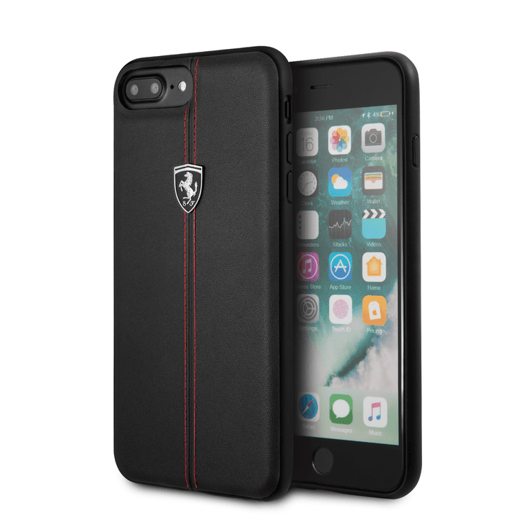 CG Mobile Ferrari Heritage Hard Case for iPhone 8 / 7 Plus - Black