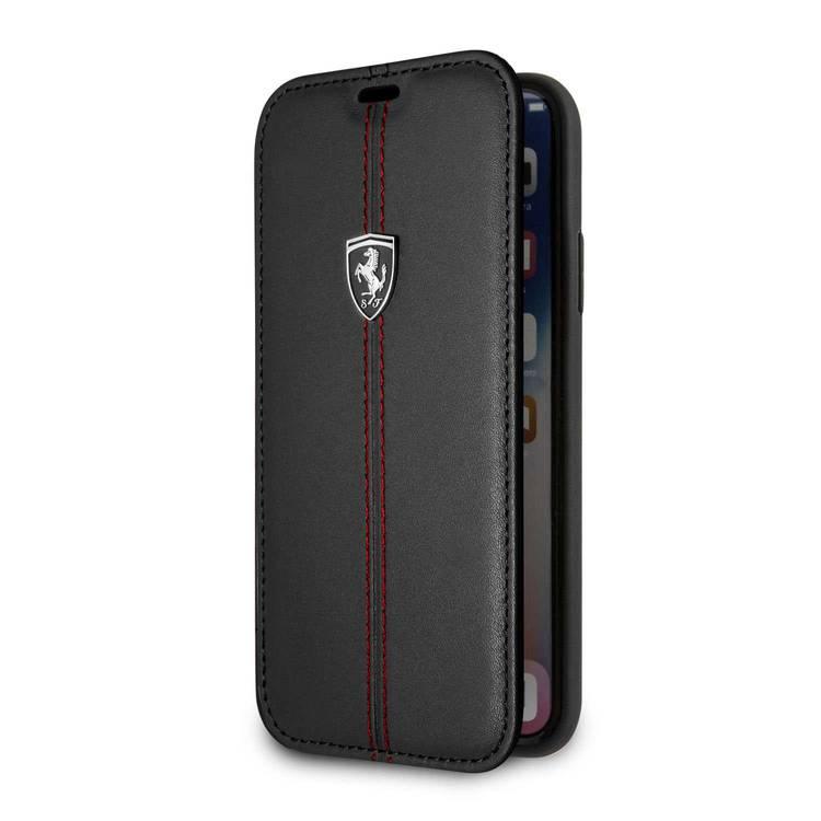 CG Mobile Ferrari Heritage Book Type Case for iPhone X - Black
