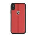 CG Mobile Ferrari Heritage Hard Case for iPhone X, Shock Absorbent, Easy Access to All Ports, Scratch Resistant, Drop Protection Back Cover - Red