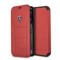 CG Mobile Ferrari Heritage 488 Genuine Leather Book Type Case for iPhone X - Red