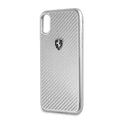 CG Mobile Ferrari Heritage Real Carbon Hard Case for iPhone X - Silver