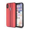 CG Mobile Ferrari Urban Off Track PU Leather Hard Case for iPhone X - Red