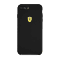 CG MOBILE Ferrari SF Silicone Phone Case Compatible for iPhone 8 / 7 Plus | Protective Mobile Case Officially Licensed - Black