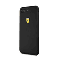 CG MOBILE Ferrari SF Silicone Phone Case Compatible for iPhone 8 / 7 Plus | Protective Mobile Case Officially Licensed - Black