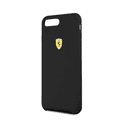 CG MOBILE Ferrari SF Silicone Phone Case Compatible for iPhone 8 / 7 Plus | Protective Mobile Case Officially Licensed - Black