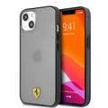 CG Mobile Ferrari Transparent Black Shadow Print Logo For iPhone 13 Mini (5.4") - Black