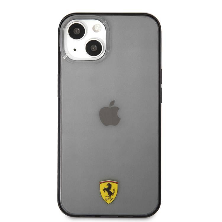 CG Mobile Ferrari Transparent Black Shadow Print Logo For iPhone 13 Mini (5.4") - Black