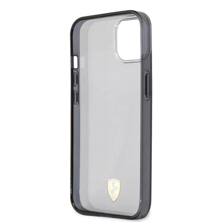 CG Mobile Ferrari Transparent Black Shadow Print Logo For iPhone 13 Mini (5.4") - Black