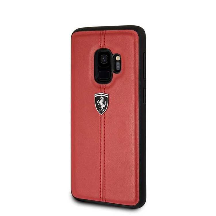 CG Mobile Ferrari Heritage Hard Phone Case Compatible for Samsung Galaxy S9 Protective Mobile Case Officially Licensed - Red