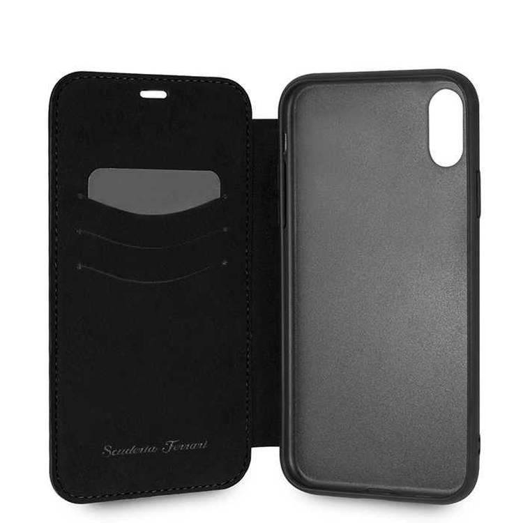 CG Mobile Ferrari Heritage Book Type Case for iPhone Xr - Black