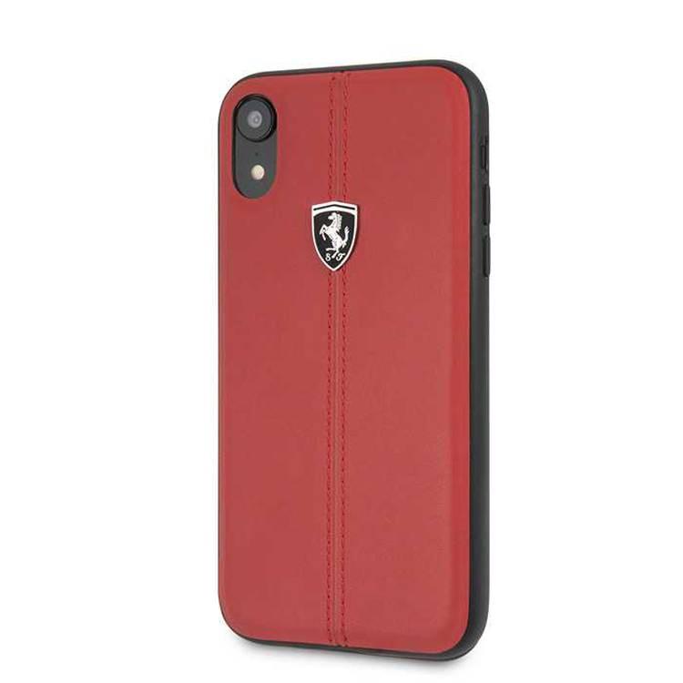 CG Mobile Ferrari Heritage Hard Case for iPhone Xr, Shock Absorbent, Scratch Resistant, Drop Protection Back Cover Suitable with Wireless Charging Officially Licensed - Red