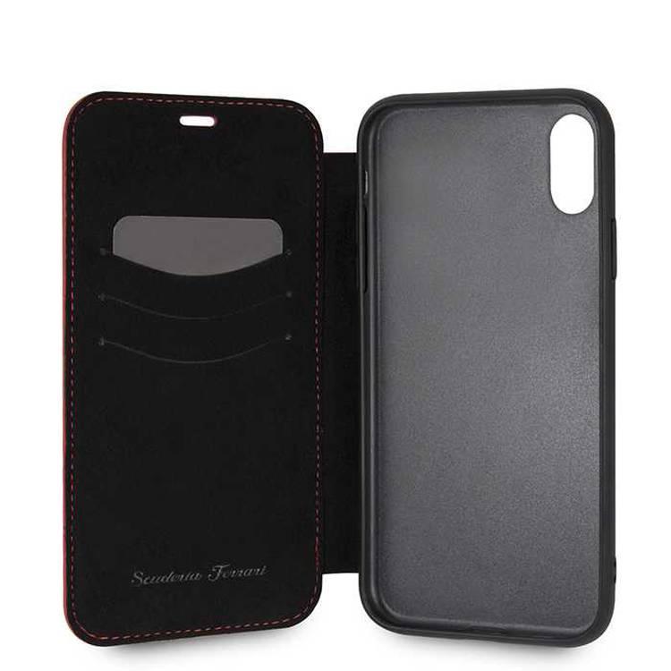 CG Mobile Ferrari Heritage Book Type Case for iPhone Xr - Red