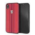 CG Mobile Ferrari Urban Off Track PU Leather Hard Case for iPhone Xr - Red