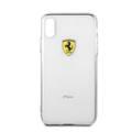 CG MOBILE Ferrari Shockproof Hard Phone Case Compatible for Apple iPhone Xr (6.1") Anti-Scratch Mobile Case Officially Licensed - Transparent