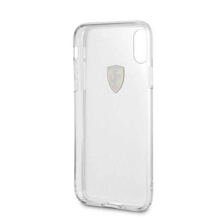CG MOBILE Ferrari Shockproof Hard Phone Case Compatible for Apple iPhone Xr (6.1") Anti-Scratch Mobile Case Officially Licensed - Transparent