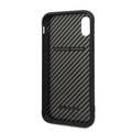 CG MOBILE Ferrari On Track Hard Phone Case with Carbon Effect Compatible for iPhone Xr (6.1") Protective Mobile Case Officially Licensed - Black