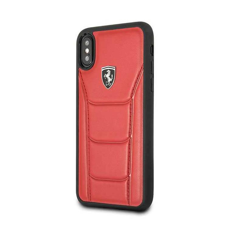 CG Mobile Ferrari Heritage 488 Genuine Leather Hard Case for iPhone Xs Max - Red
