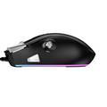 GameSir GM200 E-Sports Gaming Mouse, The Fully Customizable Button, LED Optical Computer Mouse Pro Gamer, Cable Length: 5.25 ft, Polished UV Coating Enables Durable Gaming - Black