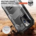 Green Lion Explorer Series TPU/PC Hybrid Shockproof Case, Full Protection, Anti-Scratch, Shock Absorption Cover (iPhone 12 Pro Max 6.7") - Black