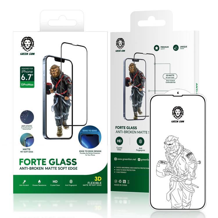 Green Lion 3D Forte HD Glass Full Curved Screen Protector for iPhone 13 Pro Max - Clear