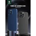 Green Lion Fibra de Carbon Case for iPhone 13 Pro Max 6.7", Scratches Resistant, Shock Absorption Protective Back Cover Suitable with Wireless Charging Officially Licensed- Black