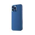 Green Lion Fibra de Carbon Case for iPhone 13 6.1",  Easy Access to All Ports, Drop & Shock Absorption Protective Back Cover Suitable with Wireless Charging Officially Licensed- Blue