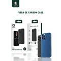 Green Lion Fibra de Carbon Case for iPhone 13 6.1",  Easy Access to All Ports, Drop & Shock Absorption Protective Back Cover Suitable with Wireless Charging Officially Licensed- Blue