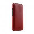 Melkco Jacka Series Lai Chee Pattern Premium Leather  Cover Case for Apple iPhone 13 Pro Max (6.7") - (Red LC)