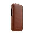Melkco Jacka Series Waxfall  Premium Leather Cover Case for Apple iPhone 13 Pro Max (6.7") - (Tan WF )