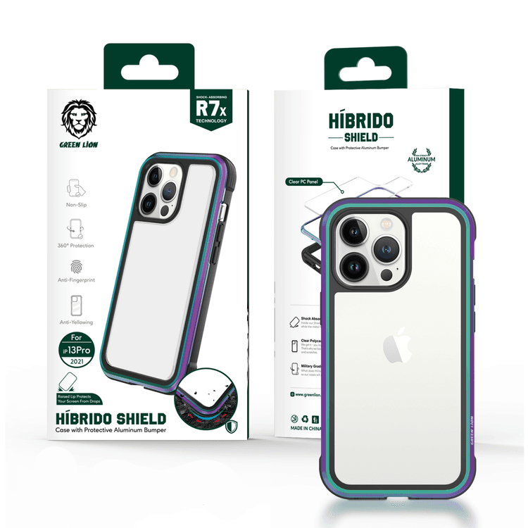 Green Lion Hibrido Shield Case for iPhone 13 Pro ( 6.1 inch )- Blue