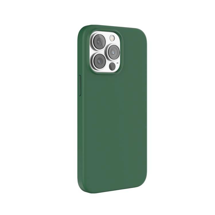 Green Lion Liquid Silicone Case for iPhone 13 Pro 6.1", Shockproof Bumper Protection, Anti-Scratch, Anti-Fingerprint - Green