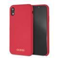 CG MOBILE Guess Silicone Phone Case Compatible for Apple iPhone Xr (6.1") Anti-Scratch Mobile Case Officially Licensed - Red