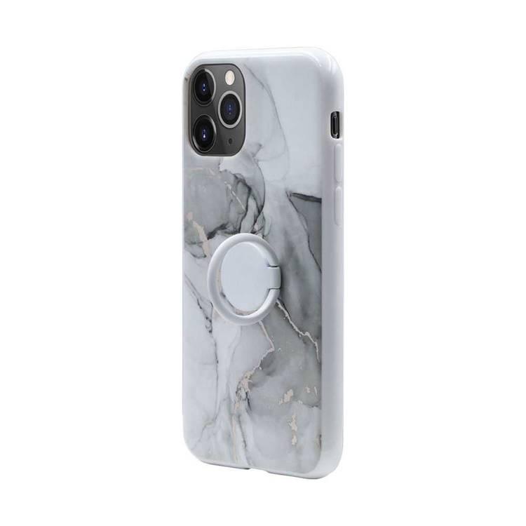 Habitu Marble Case with Ring for iPhone 11 Pro - Arabescato