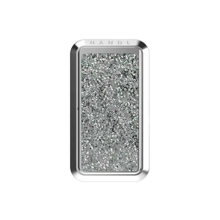 Handl Crystal Mobile Stand Phone Grip - Silver