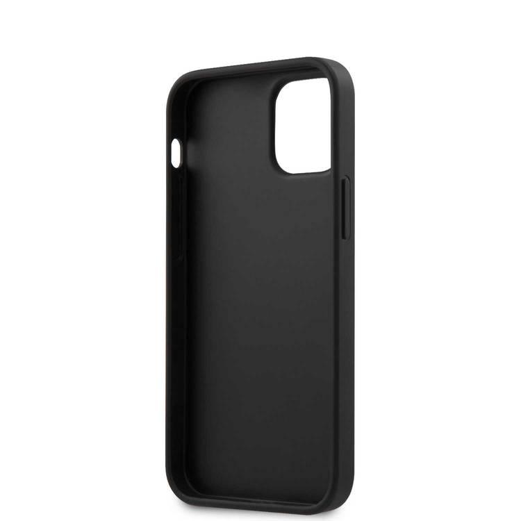 Karl Lagerfeld KLHCP12SIKMSBK PU Saffiano Case with Metal Pin Iconik for Apple iPhone 12 Mini (5.4") - Black