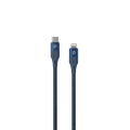 Porodo Braided USB-C to Lightning Cable 1.2M 9V Aluminum - Blue