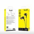 Budi Earphone With Remote & Mic 1.2m - Black