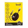 Budi 3 in 1 Magnetic Cable - Black