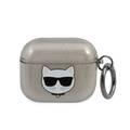 Karl Lagerfeld TPU Choupette Glitter Case for Apple Airpods 3 - Black